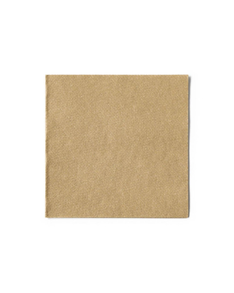 Cocktail-Servietten Naturbraun aus Linclass® Airlaid 24 x 24 cm, 100 Stück