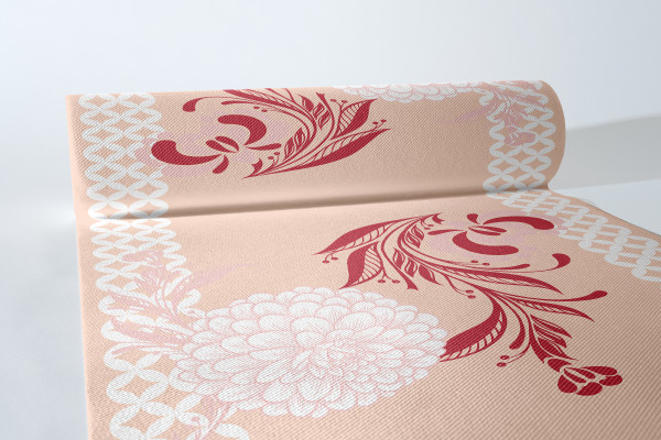 Airlaid Tischläufer Clarissa in Bordeaux, 40cm x 24m, 4 Stück