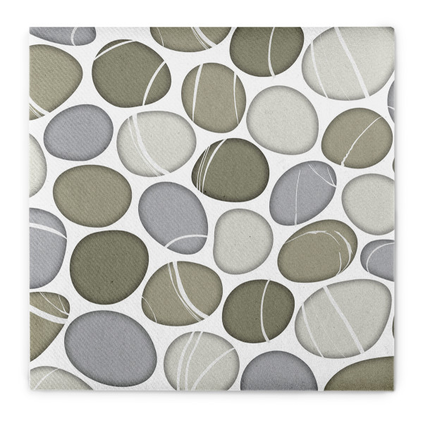 Serviette &quot;Pebble&quot; (Steine) aus Linclass® Airlaid 40 x 40 cm, 12 Stück