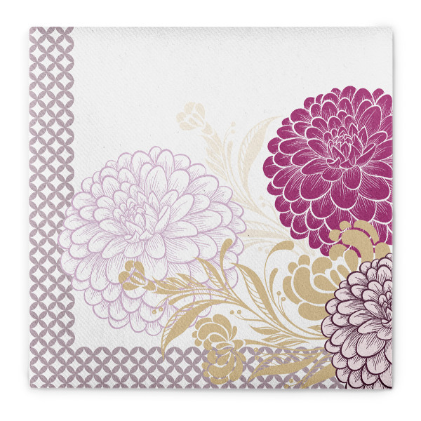 Airlaid Serviette Clarissa in Violett, 40 x 40 cm, 6 x 50 Stück