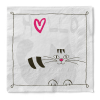 Vorschau: Serviette Moritz in Pink aus Tissue 33 x 33 cm, 20 Stück Vorschau: Serviette Moritz in Pink aus Tissue 33 x 33 cm, 20 Stück