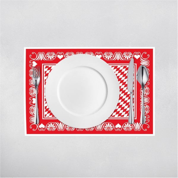Tischset Bavaria in Rot aus Linclass® Airlaid 40 x 30 cm, 100 Stück