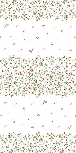 Spanlin Weihnachts-Tischdecke Leni, 120 x 220 cm, 20 Stück