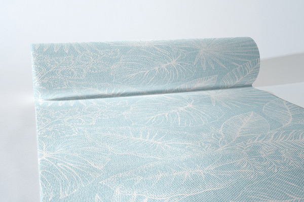 Tischläufer Kona in Sky / Himmelblau aus Linclass® Airlaid 40 cm x 24 m, 1 Stück