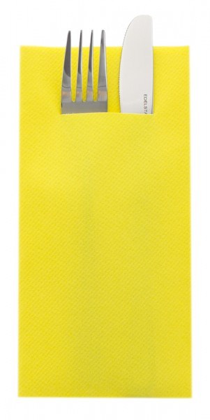 Besteckserviette Gelb aus Linclass® Airlaid 40 x 40 cm, 75 Stück
