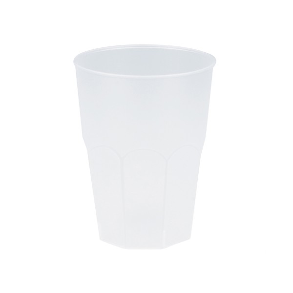 Mehrweg-Cocktailglas aus Plastik, Transparent-gefrostet, 420ml, 6 Stück
