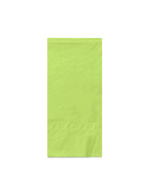 Serviette in Kiwi aus Tissue 3-lagig, 33 x 33 cm, 1/8 Falz, 600 Stück