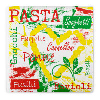 Serviette Pasta aus Linclass® Airlaid 40 x 40 cm, 12 Stück Serviette Pasta aus Linclass® Airlaid 40 x 40 cm, 12 Stück