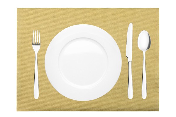 Tischset Gold aus Linclass® Airlaid 40 x 30 cm, 100 Stück