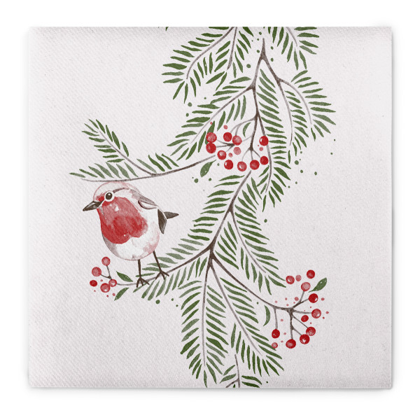 Weihnachtsserviette Jesse aus Linclass® Airlaid, 40 x 40 cm, 1/4 Falz, 50 Stück