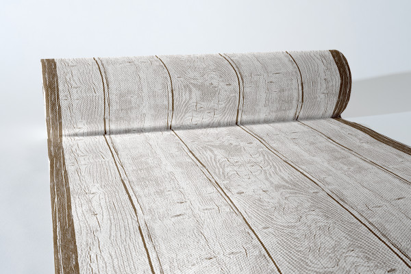 Airlaid Tischläufer Holz/Wood, 40 cm x 24 m , 1 Stück