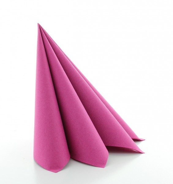 Serviette in Violett aus Linclass® Airlaid 40 x 40 cm, 50 Stück