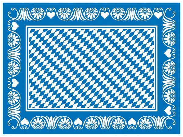 Tischset Bavaria in blau aus Linclass® Airlaid 40 x 30 cm, 100 Stück