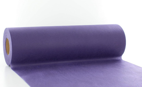 Tischband Lila/Dunkellila aus PP-Vlies, 30 cm x 20 m, 1 Stück