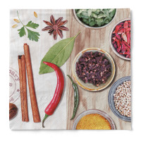 Serviette Spicy aus Tissue 33 x 33 cm, 3-lagig, 20 Stück Serviette Spicy aus Tissue 33 x 33 cm, 3-lagig, 20 Stück