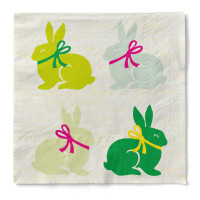 Serviette Ruby in Grün aus Tissue 33 x 33 cm, 3-lagig, 20 Stück Serviette Ruby in Grün aus Tissue 33 x 33 cm, 3-lagig, 20 Stück