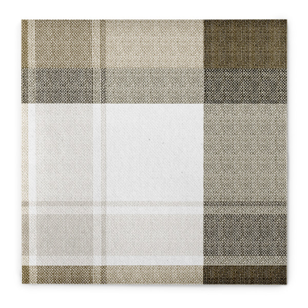 Serviette Marc in Braun-Schwarz aus Linclass® Airlaid, 40 x 40 cm, 50 Stück