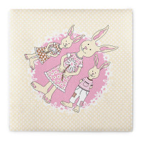 Serviette Familie Bommel in Rosa aus Linclass® Airlaid 40 x 40 cm, 50 Stück Serviette Familie Bommel in Rosa aus Linclass® Airlaid 40 x 40 cm, 50 Stück