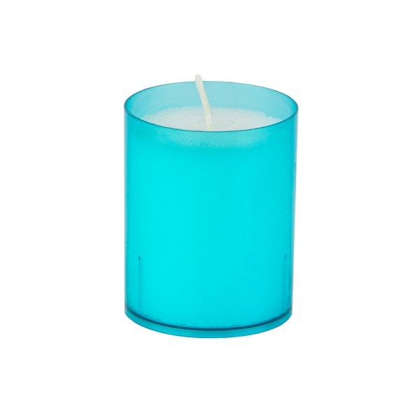 4x Sovie® Refill Kerzen in Aquablau 24 Stück im Tray - Brenndauer ca. 24 Stunden