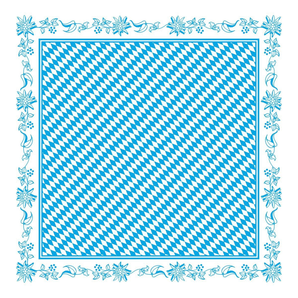Tischdecke Bavaria in Blau aus Linclass® Airlaid 80 x 80 cm, 20 Stück