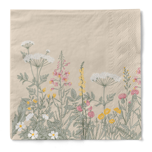 Serviette Aurelia aus Tissue 3-lagig, 33 x 33 cm, 1/4 Falz, 100 Stück