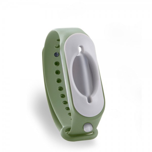 Cleanbrace Desinfektionsarmband 2.0 in Oliv - Armband für Desinfektionsmittel - 1 Stück