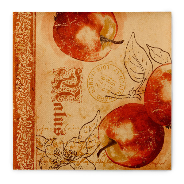 Serviette Malus aus Linclass® Airlaid 40 x 40 cm, 50 Stück