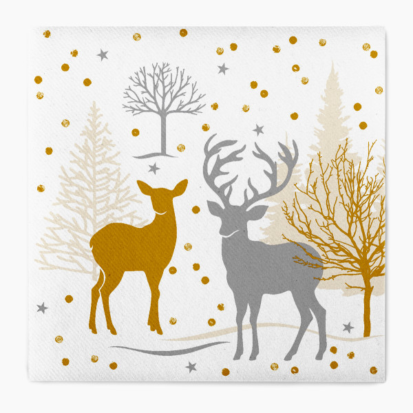 Serviette Josia aus Linclass® Airlaid, 40 x 40 cm, 1/4 Falz, 50 Stück