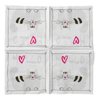 Vorschau: Serviette Moritz in Pink aus Tissue 33 x 33 cm, 20 Stück Vorschau: Serviette Moritz in Pink aus Tissue 33 x 33 cm, 20 Stück