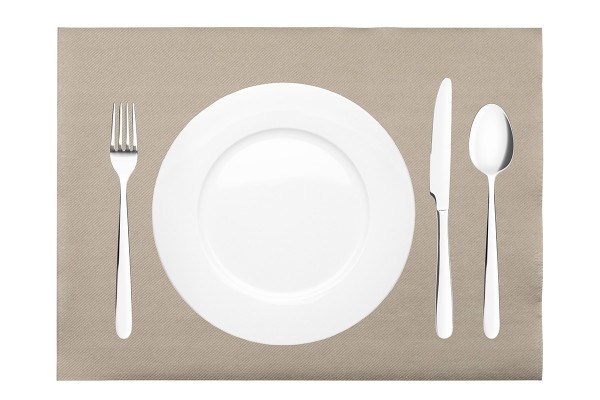 Tischset Beige Grey aus Linclass® Airlaid 40 x 30 cm, 100 Stück