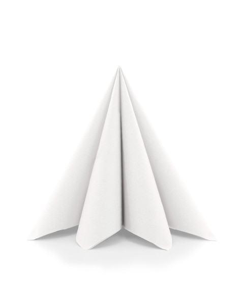 XL Serviette in Weiß aus Linclass® Airlaid, 1/4 Falz, 48 x 48 cm, 50 Stück