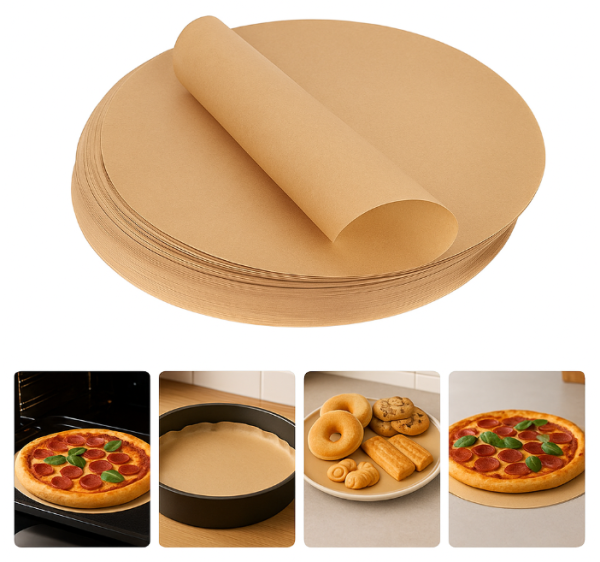 Backpapier antihaft Pergamentpapier Zuschnitte rund Ø 30cm, 100 Stück