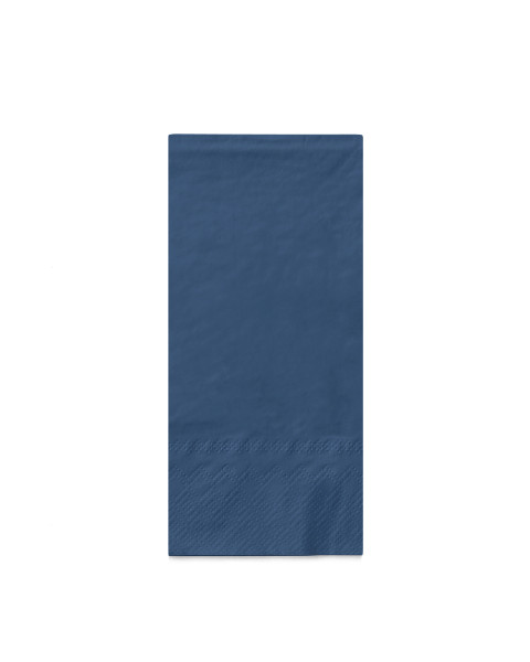 Serviette in Royalblau aus Tissue 3-lagig, 33 x 33 cm, 1/8 Falz, 100 Stück