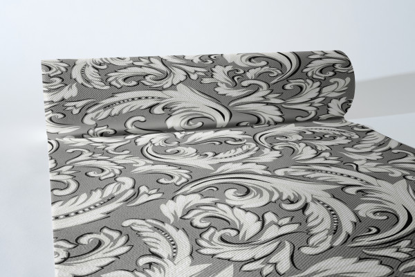 Tischläufer Cascade in Grau aus Linclass® Airlaid 40 cm x 24 m, 1 Stück