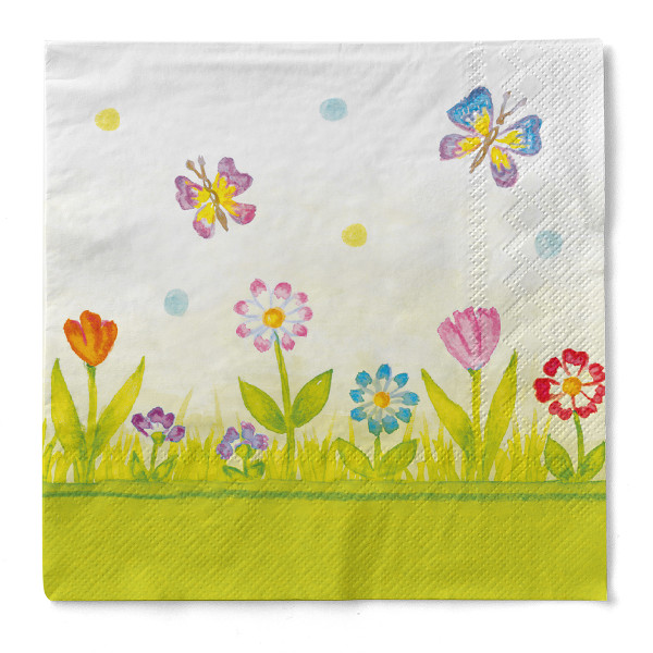 Serviette Insa aus Tissue 3-lagig, 33 x 33 cm, 1/4 Falz, 100 Stück