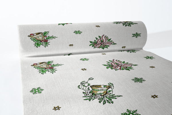 Tischläufer Lourdes aus Linclass® Airlaid 40 cm x 24 m, 1 Stück