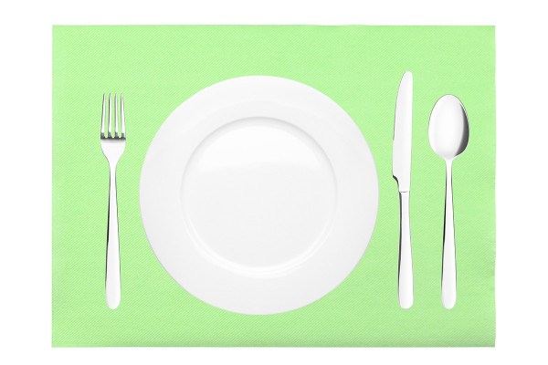 Tischset Apfelgrün aus Linclass® Airlaid 40 x 30 cm, 100 Stück