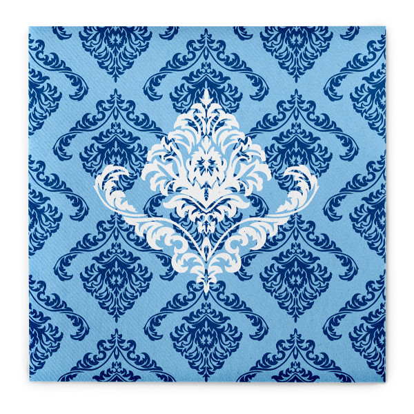 Serviette Giorgio in Blau aus Linclass® Airlaid 40 x 40 cm, 12 Stück