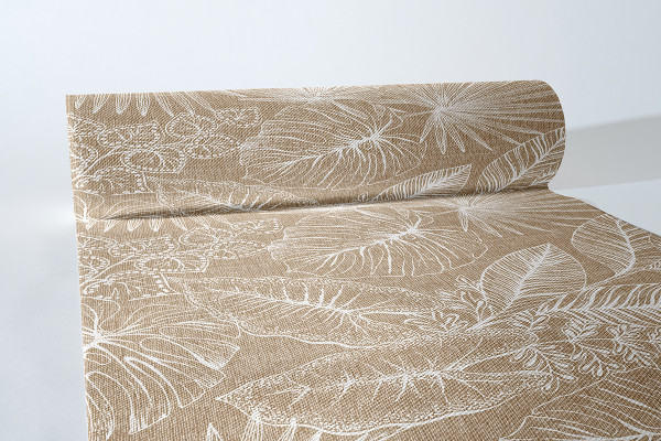 Tischläufer Kona in Braun aus Linclass® Airlaid 40 cm x 24 m, 1 Stück